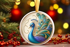 Round Christmas Ornament Sublimation|Clipart Product Image 3