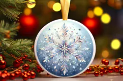 Round Christmass Ornament Sublimation|Clipart Product Image 1