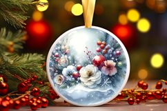 3D Flowers Winter Scene Sublimation PNG Product Image 1