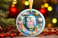 Round Christmas Ornament Sublimation|Clipart Product Image 3