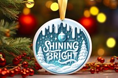 Shining Bright Round Melting Winter Scene Vector PNG Product Image 3