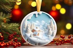 3D Winter Scene Sublimation PNG Product Image 3