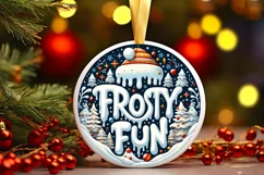Frosty Fun Vector Winter Scene Sublimation PNG Product Image 3