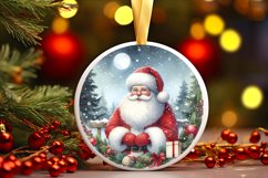 Santa Christmas Ornament Sublimation PNG Product Image 3