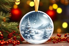 3D Sleight Winter Scene Sublimation PNG Product Image 1