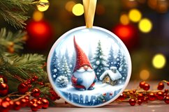 Melting Winter Scene with Gnome Sublimation PNG Product Image 3