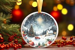 Winter Scene with Sparkling Seasons Sublimation PNG Product Image 1