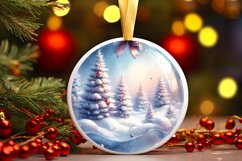 Pastel Winter Scene Sublimation PNG Product Image 3