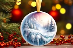 Pastel Winter Scene Sublimation PNG Product Image 3