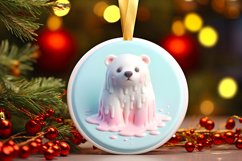 Polar Bear 3D Martzipan Sublimation PNG Product Image 1
