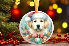 Colorful Dog Ornament Sublimation PNG Product Image 3