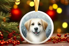 Colorful Dog Ornament Sublimation PNG Product Image 3