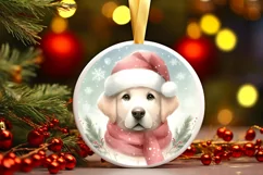 Dog Pastel Ornament Sublimation PNG Product Image 3