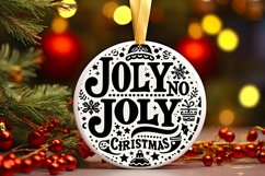 3D Winter Scene with Blessed Holidays Jolly Joy Ornament Product Image 1
