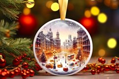 3D Winter Scene Spain Ornament Sublimation PNG Product Image 3