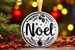 Noel Type Treatment Winter Christmas Ball Scene Sublimation Product Image 3