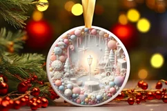 Detailed Christmas Candy Scene Sublimation PNG Product Image 3
