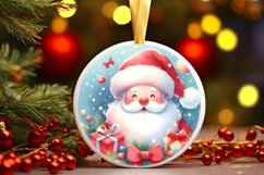 Santa Christmas Ornament Sublimation PNG Product Image 3