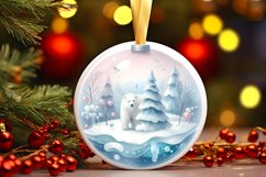 Pastell Christmas Ornament Polar Bear Product Image 3