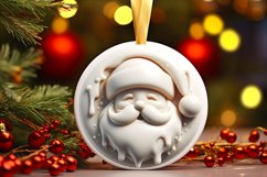 Santa Ornament Sublimation PNG Product Image 1