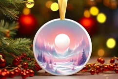 Detailed Christmas Candy Scene Sublimation PNG Product Image 1