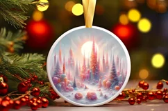 Detailed Christmas Candy Scene Sublimation PNG Product Image 2