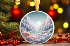 Detailed Christmas Candy Scene Sublimation PNG Product Image 3