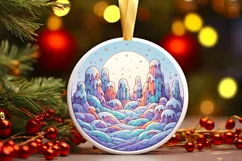 Detailed Christmas Candy Scene Sublimation PNG Product Image 2