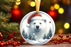 Melting Polar Bear Christmas Sublimation PNG Product Image 2