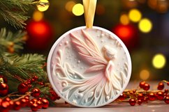 Pastel 3D Martzipan Christmas Fairy with Depth Round Product Image 3