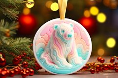 Melting Christmas Bear Sublimation Clipart Product Image 3