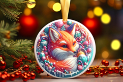 Round Christmass Ornament Sublimation|Clipart Product Image 1