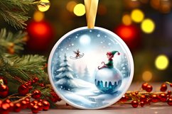Winter Elf Scene Sublimation PNG Product Image 1
