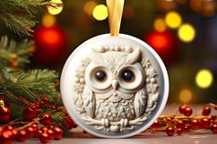 Round 3D Owl with Melting Edges Product Image 2