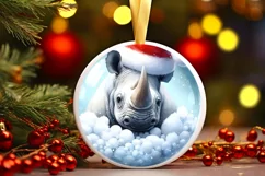 Winter Santa Portrait Sublimation PNG Product Image 3