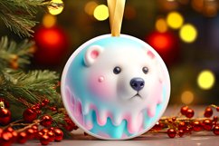 3D Polar Bear Sublimation PNG Product Image 3