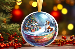 Round Christmass Ornament Sublimation|Clipart Product Image 1