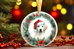 Dog Christmas Ornament PNG Product Image 1