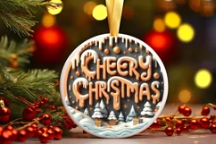 Cheery Christmas 3D Snowflakes PNG Product Image 3