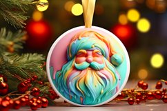 Pastell 3D Santa Christmas PNG Product Image 3