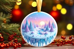 Pastell 3D Winter Scenee PNG Product Image 2
