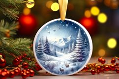 Winter Tour Eifel Scene Sublimation PNG Product Image 3