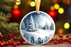 Winter Tour Eifel Scene Sublimation PNG Product Image 3