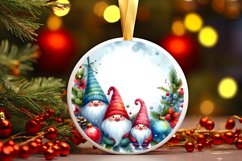 Winter Gnomes Christmas Ornament Sublimation PNG Product Image 3