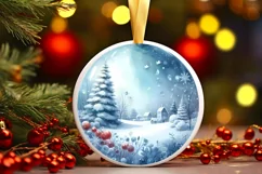 Cow Boy 3D Round Melting Winter PNG Product Image 3