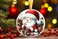 Colorful Santa Scene PNG Product Image 3