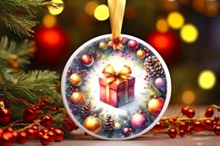 Gift Christmas Round Ornament Product Image 3