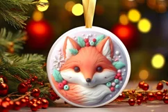 Christmas Fairy Ornament Sublimation PNG Product Image 1