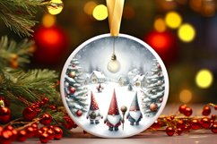 Winter Gnomes Round Ornament PNG Product Image 1