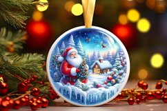 Melting Winter Scene with Santa Sublimation PNG Product Image 2